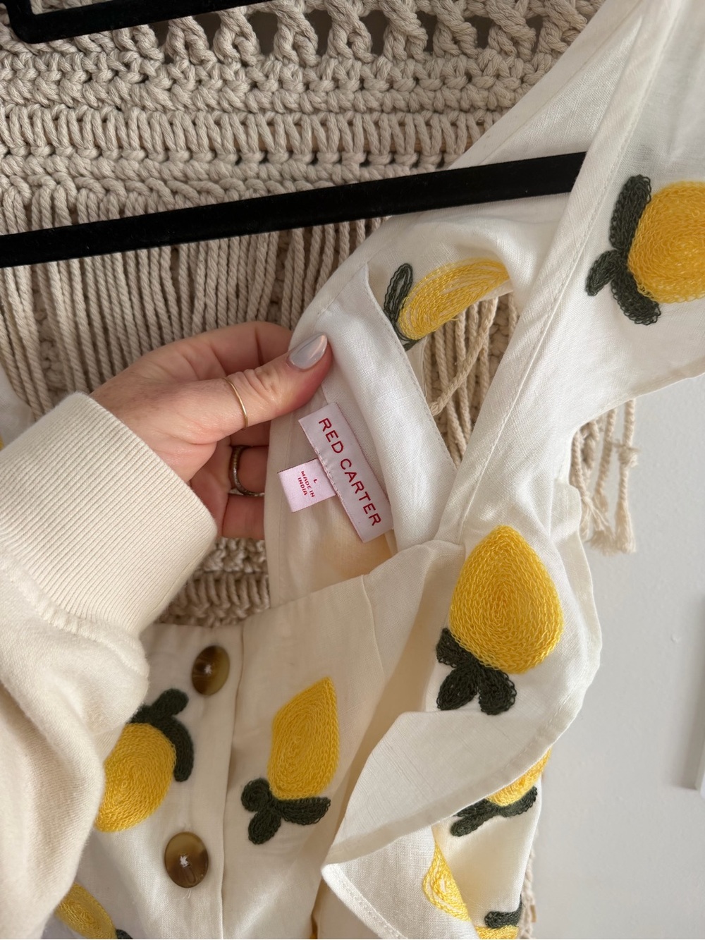 Anthropologie Red Carter Lemon Jumpsuit - Picture 5 of 7